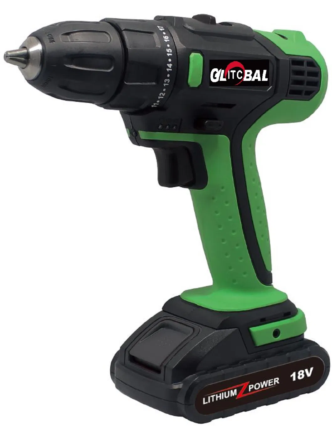 18V (20V Max) Lithium-Ion Battery Cordless/Electric Impact Drill/Screwdriver-Greenline Power Tools