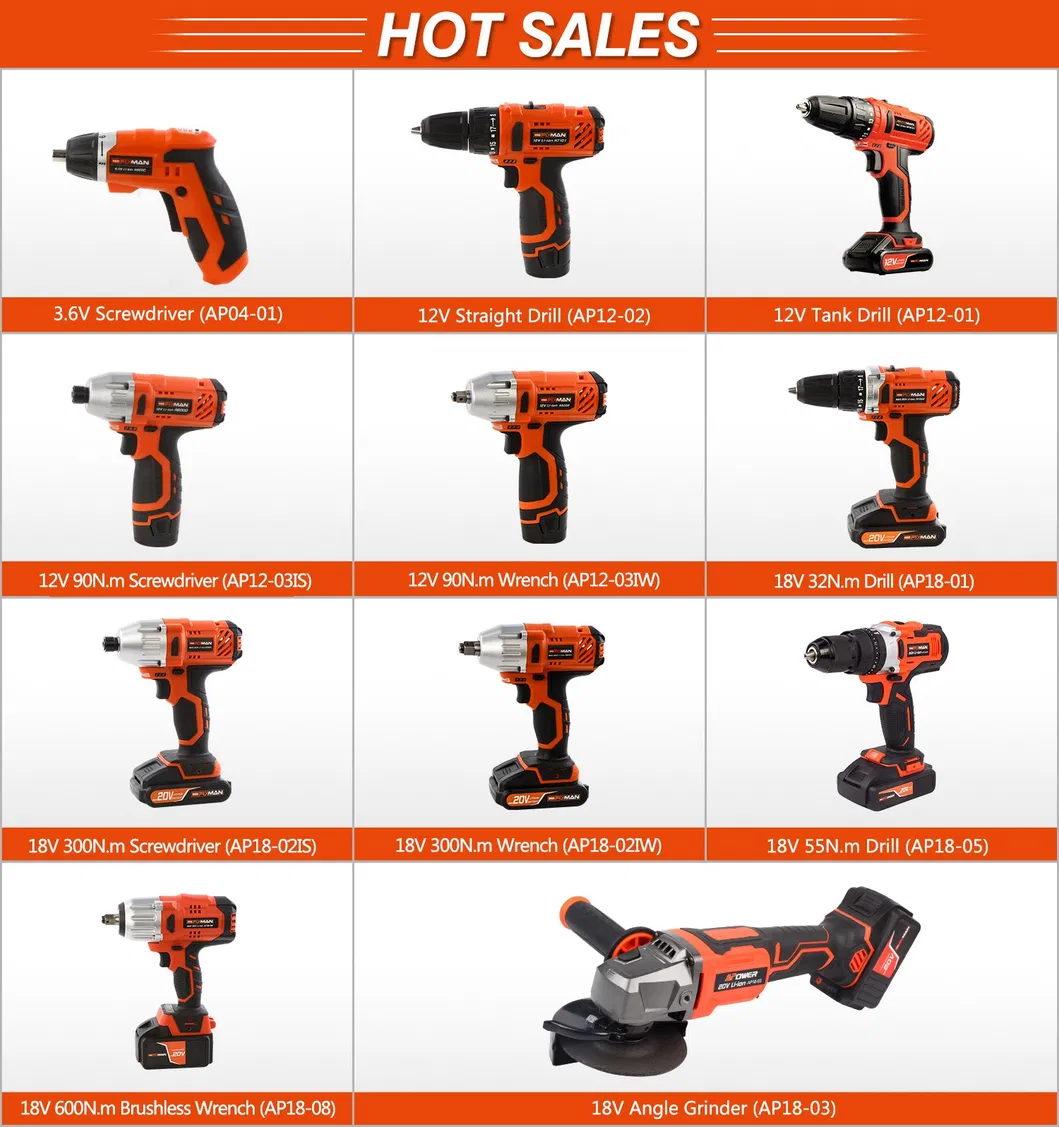 20V Impact Drill Power Drill Cordless Lithium Drill Hammer Drill Power Tool Electric Tool