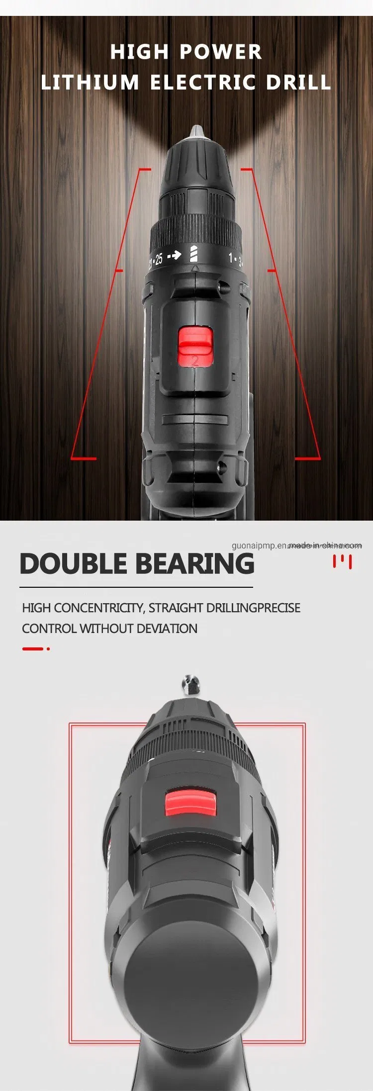 36V Mini Light Portable Power Tool Durable Household Electric Power Drill