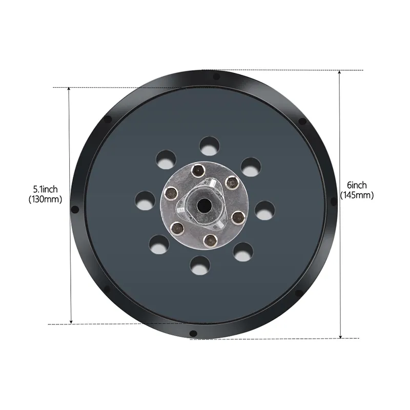 5 Inches 8 Holes 4 Nails Hook and Loop Sander Backing Pad for Electric Makita Orbital Sander