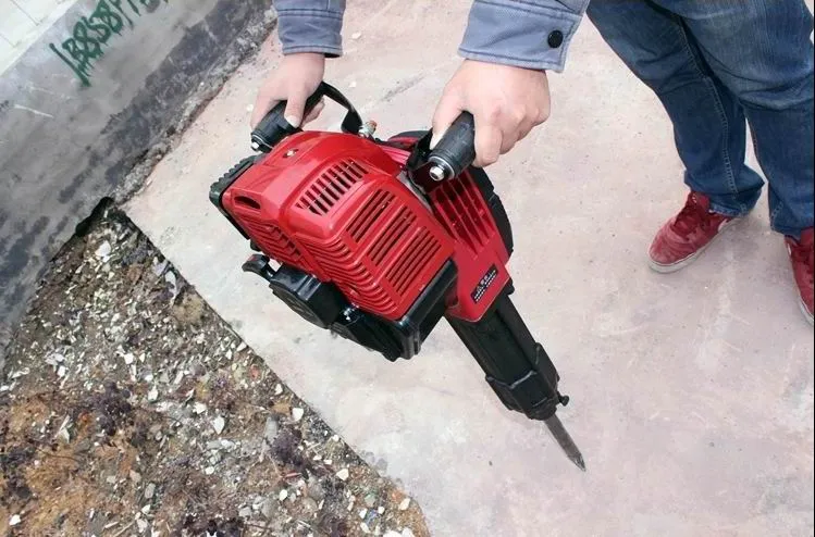 52cc Gas Concrete Hammer Drill Impact Breaker Breaker Gasoline Picks Stone Breaker Pickaxe