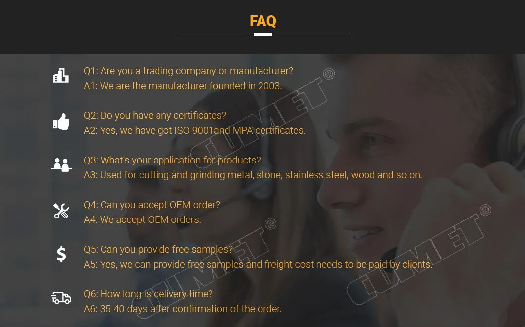 7" Flat Cut-off Wheel for Metal Disc