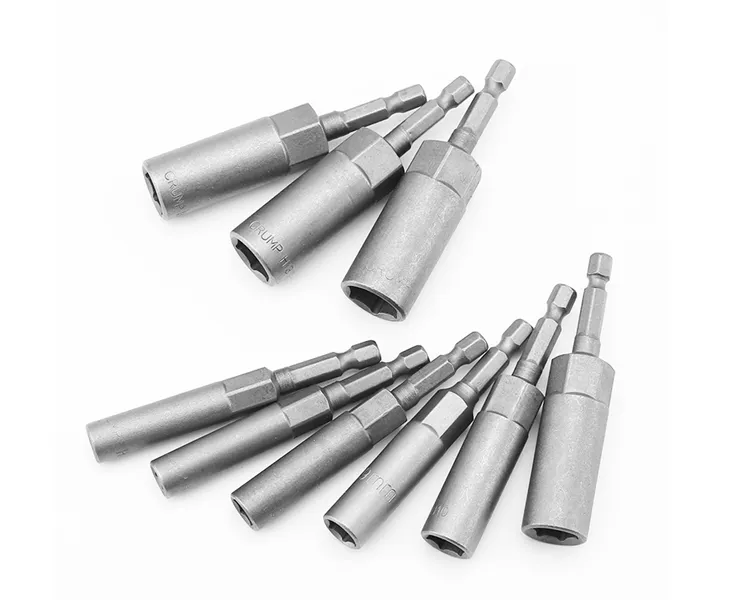 80mm 10mm Deep Hole Runner Socket Driver Sleeves Nut Setter Without Magnetic