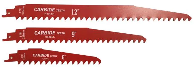 Carbide Tipped Sabre Saw Blades for Cutting Nails in Wood