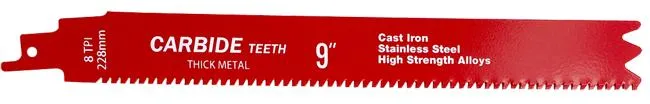 Carbide Tipped Sabre Saw Blades for Cutting Nails in Wood