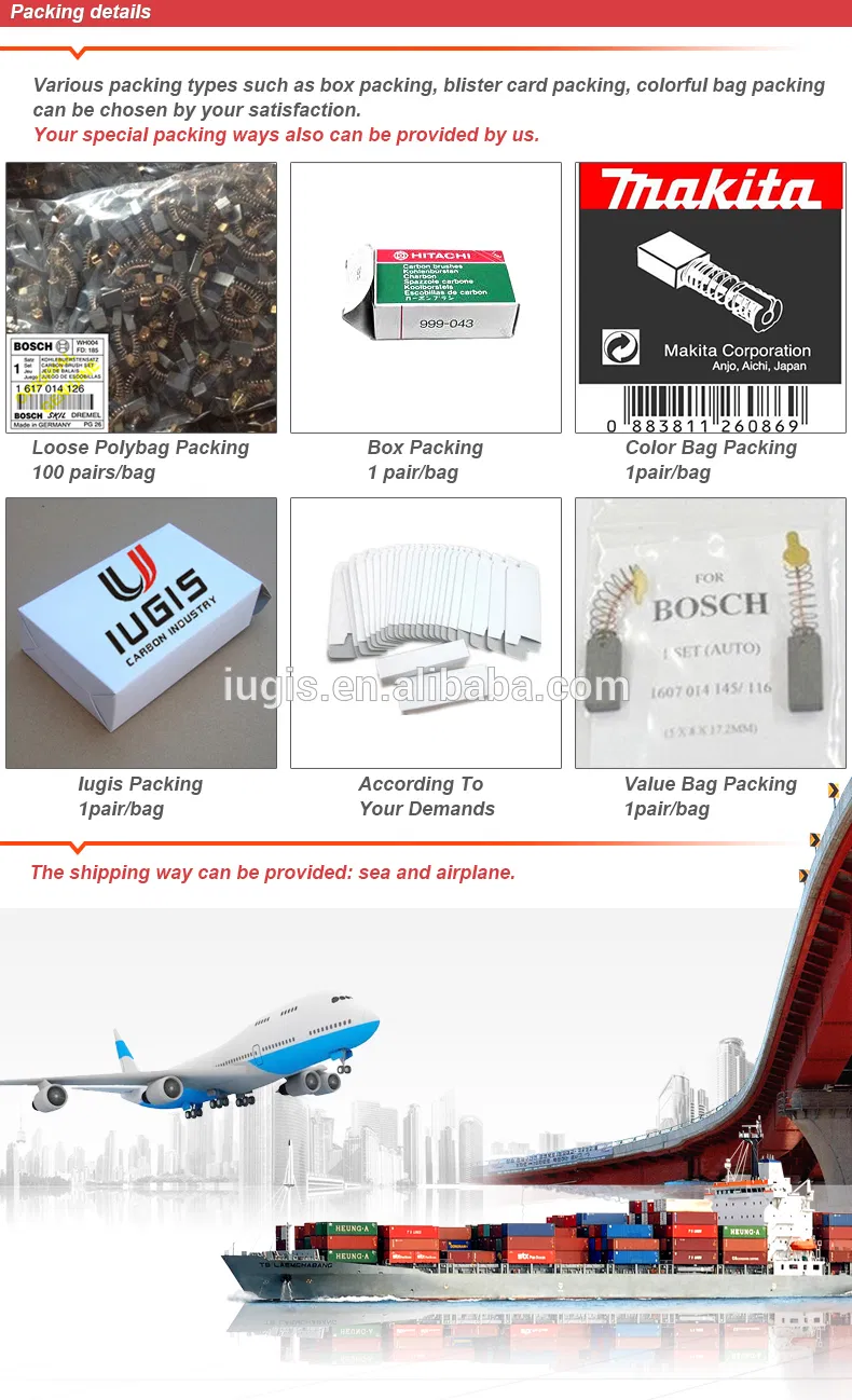 Carbon Brushes Carbon Engine Carbons Fit Bosch Gbh 8-45 D 6.3X12.5X26mm