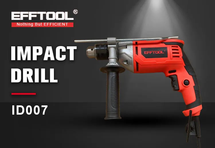 Efftool High Quality Iron Chuck Electric Impact Hammer Drill