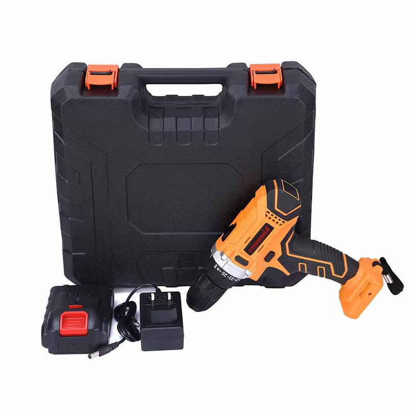 Electric Lithium Battery Wireless Li-ion Cordless Impact Compact Driver Compatible Multiple Function Bohrer Speed Adjustable Hammer Handle Tool Power Drill