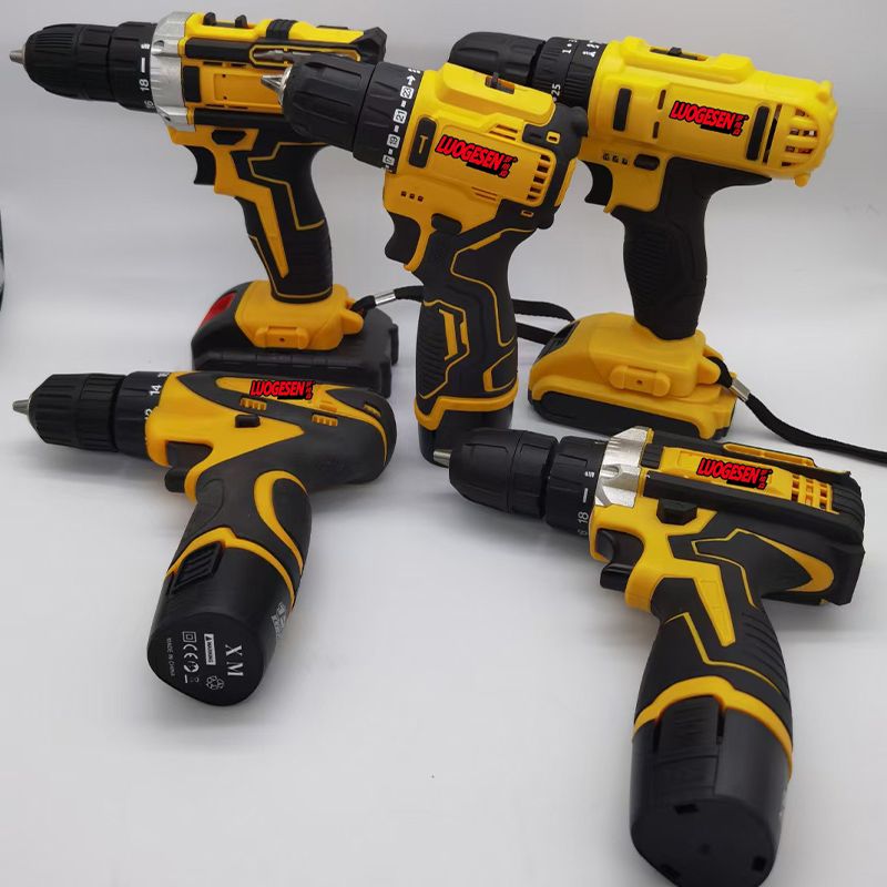 Electric Lithium Battery Wireless Li-ion Cordless Impact Compact Driver Compatible Multiple Function Bohrer Speed Adjustable Hammer Handle Tool Power Drill