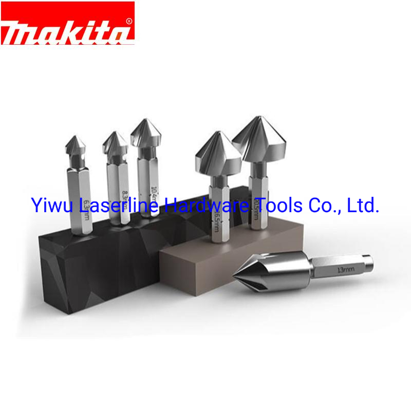 Excellent Performance HSS Countersink Hex Shank Makita Original Drill Bit for Metal Steel Copper Ni Alu Hole Chamfering