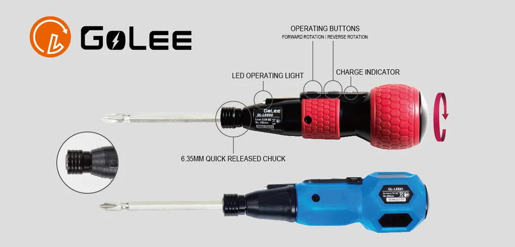 Good Quality Driver Bit Electric & Manual Dual Screwdriver Gl-Lee03