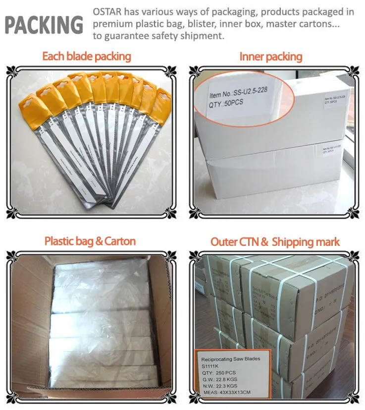 Hcs Reciprocating Saw Blade Sabre Saw Blade Demolition Blade