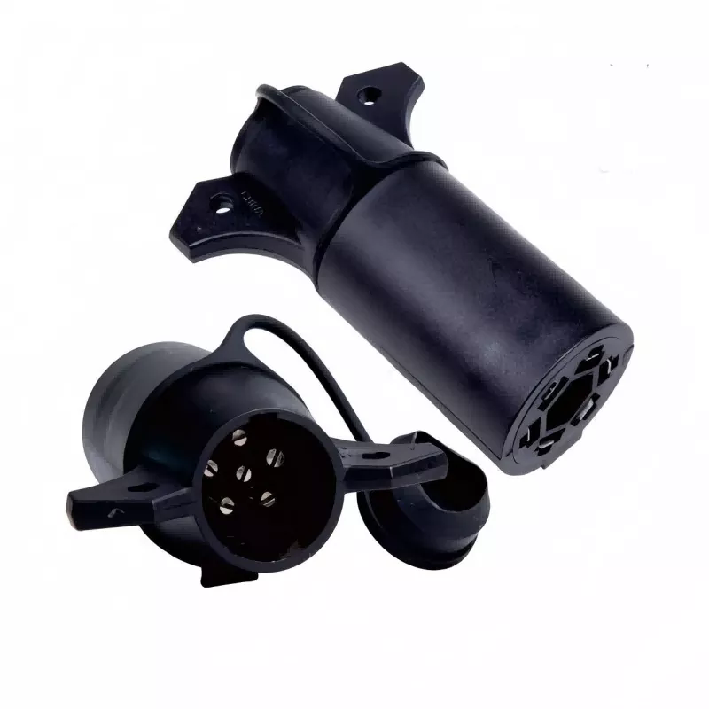 7 Way Blade To 6 Way Round PIN Trailer Wiring Adapter