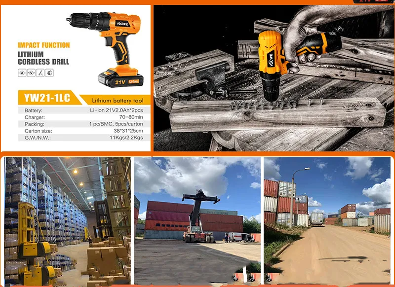 Li-ion Battery Power Tool Cordless Drill