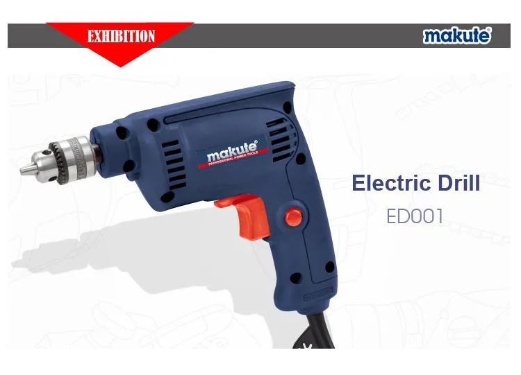 Makute 260W 6.5mm Electric Drill with Colour Box Packing (ED001)