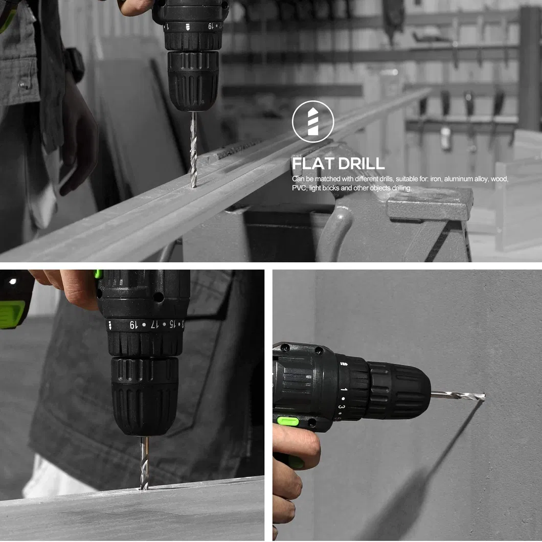 Max 30n. M Toque Greenline Li-ion Battery Cordless/Electric Impact Drill/Screwdriver-Power Tools