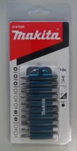 Original Makita 10PCS 50mm Mixed Head Screw Driver Bits Set