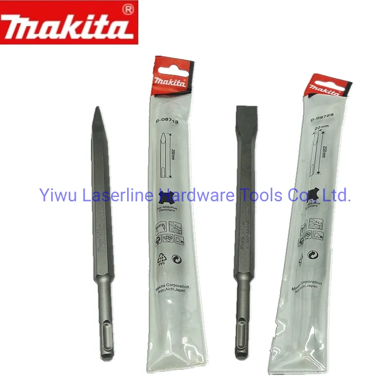 Original Makita SDS Plus Shank Point/Flat/Wide Chisels
