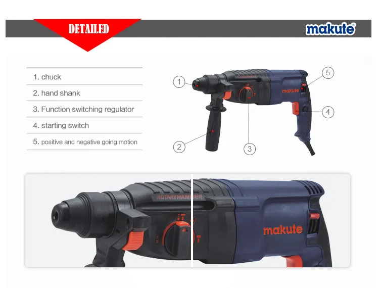 Powerful 26mm 850W Hammer Rotary Drill