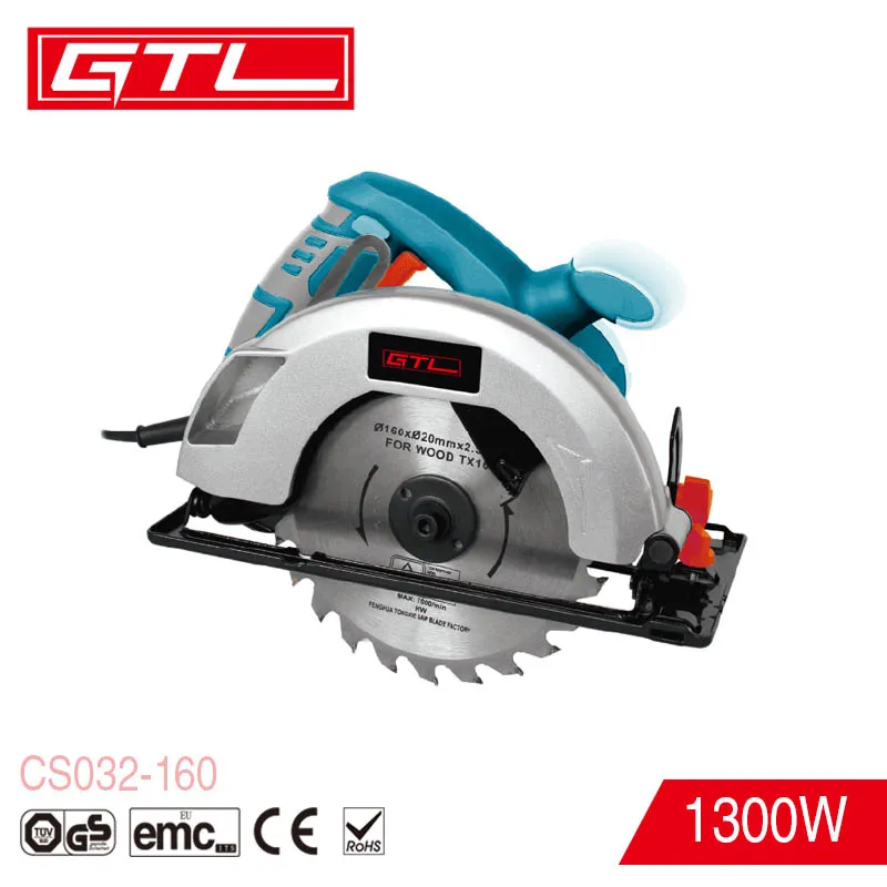 Professional Wood Cutting Tools 1300W 160mm Electric Circular Saw