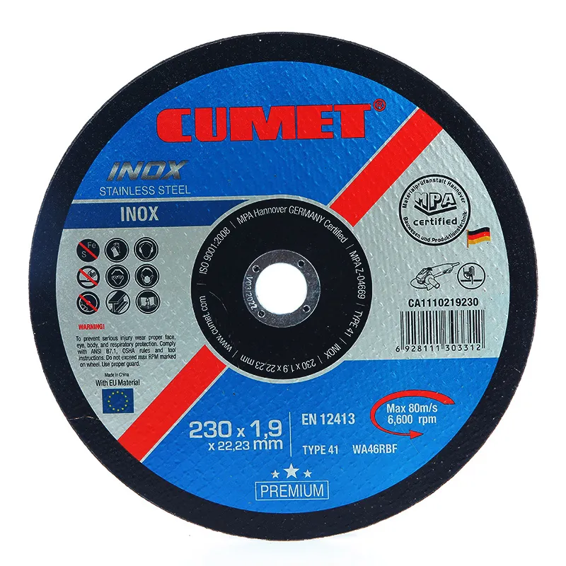 Super Thin Cutting Wheel for Stainless Steel (230X1.9X22.2mm)