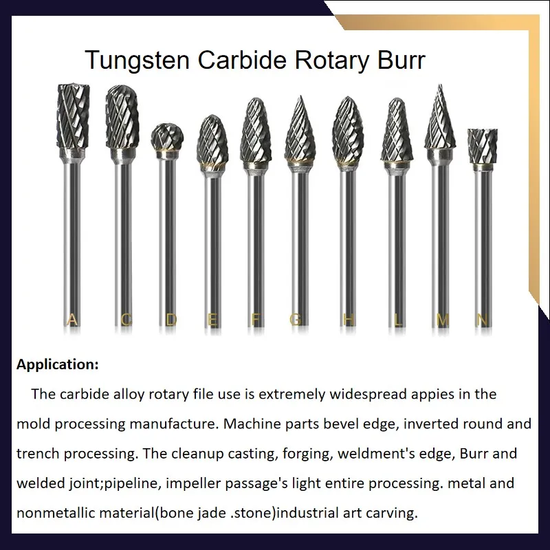 Tungsten Carbide Rotary Files and Hard Alloy Cutting Burrs