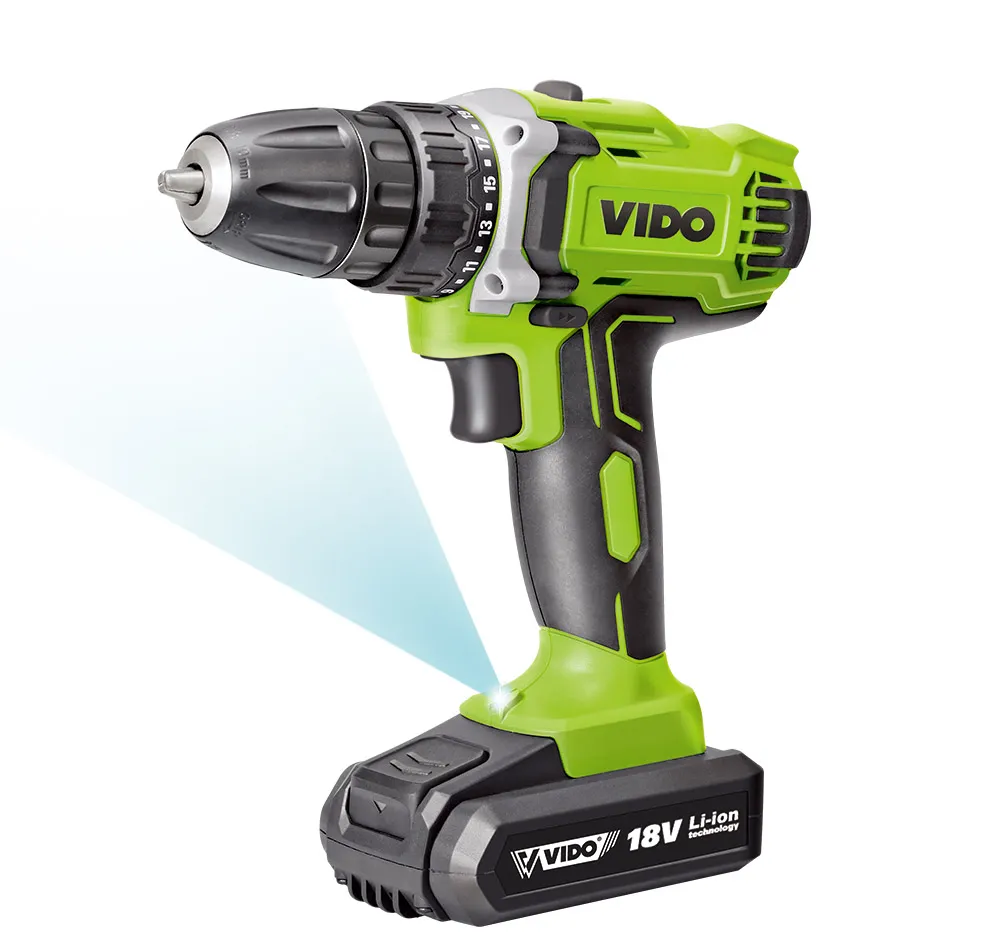 Vido 18V 32n. M Max. Torque Electric Screw Driver Screwdriver Cordless Drill