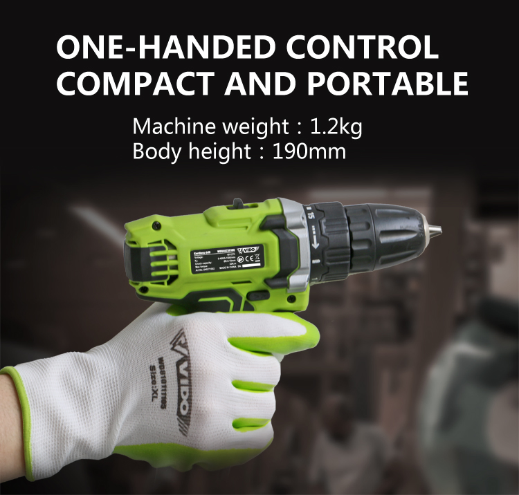 Vido 18V 32n. M Max. Torque Electric Screw Driver Screwdriver Cordless Drill