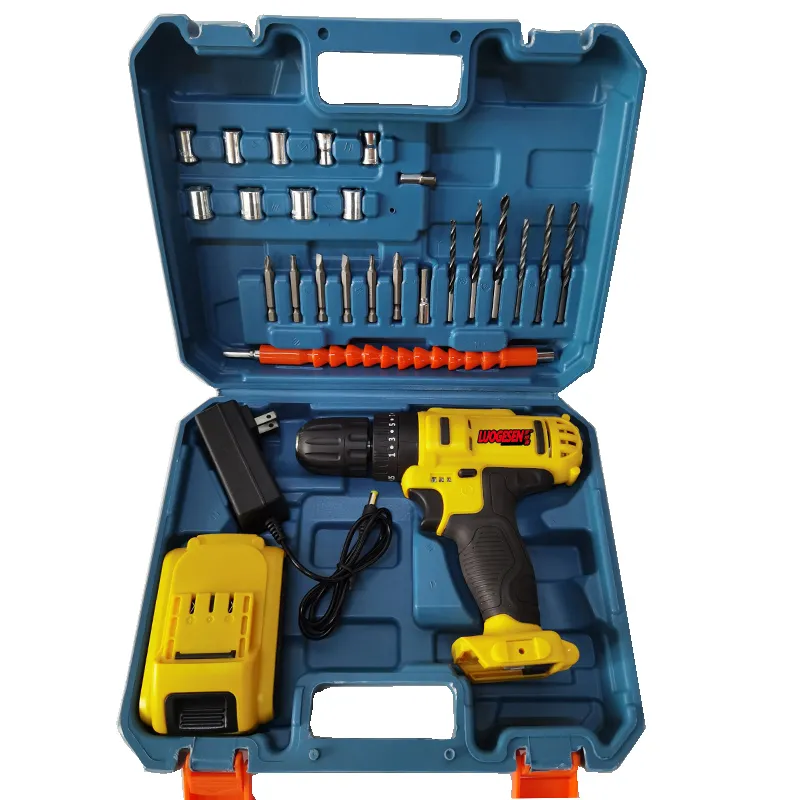 Wireless Electric Driver Lityum Qazma Compact Impact Battery Cordless Li-ion Lithium Compatible Multiple Function Hammer Handle Power Tool Drill