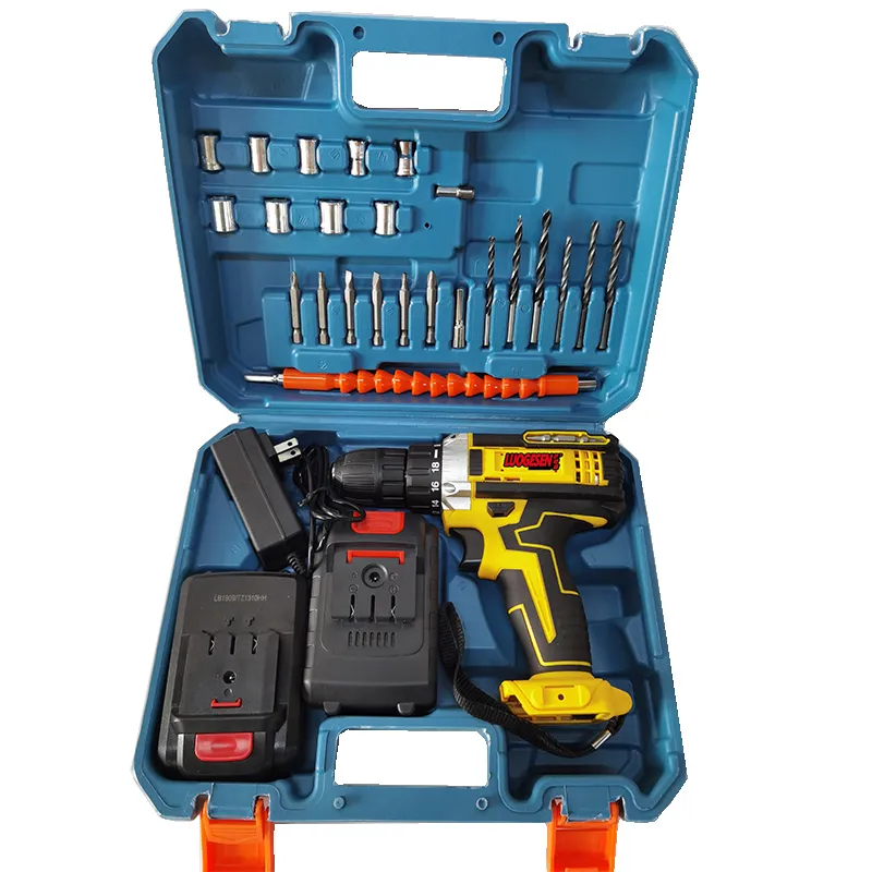 Wireless Electric Driver Lityum Qazma Compact Impact Battery Cordless Li-ion Lithium Compatible Multiple Function Hammer Handle Power Tool Drill