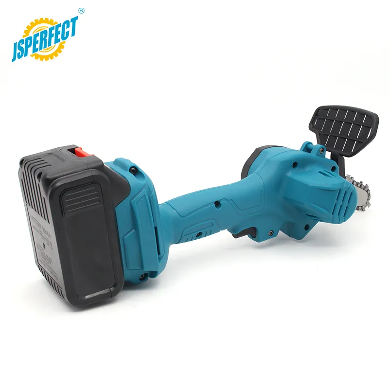 Wood Cutter Battery 21V 4 Inch Electric One Hand Cordless Chainsaw