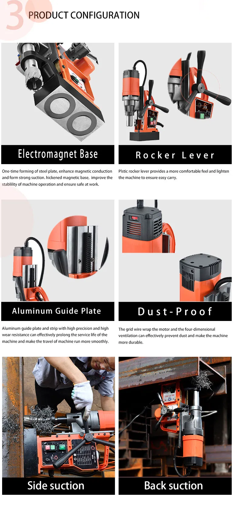 Xd-28A High Quality Cheap Price 28mm Diameter 1500W Magnetic Drill