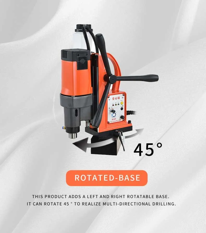Xd-Zt-50I Electric 70mm Cutting Depth/50mm Dia High Quality 1500W Core Drill Magnetic Drill