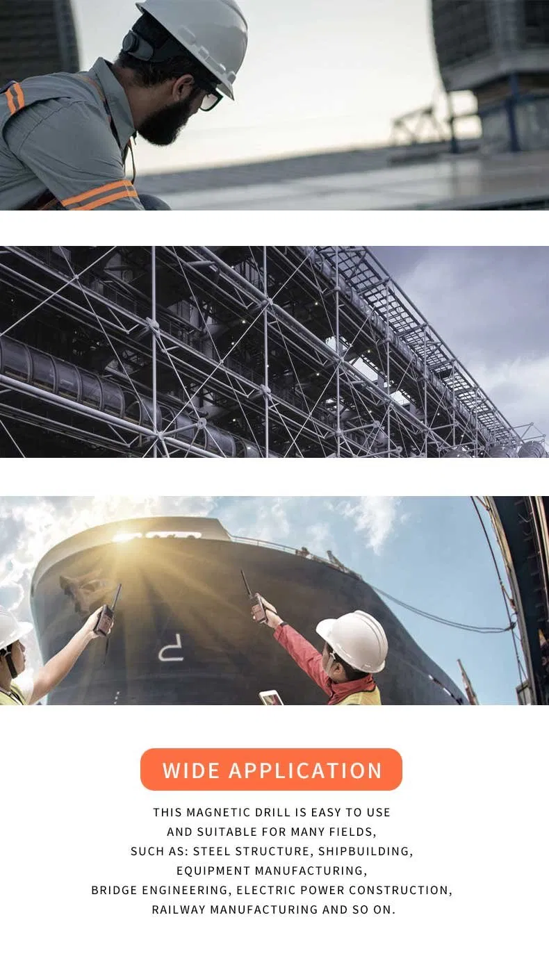 Xd2-T-23c Portable Electric Stepless Speed 100-690rpm 1400W Tapping Magnetic Drill